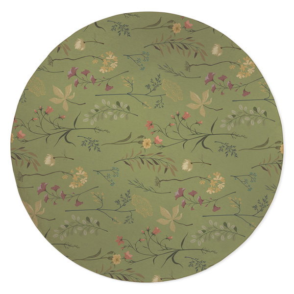 Kavka Fall Cotton Floral Rug Wayfair